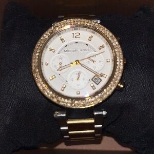 Michael Kors MK5626 Chronograph Parker Two-tone Stainless Steel Women's Watch